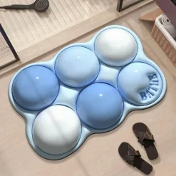 3D Diatom Bath Mat - Water Absorbent Bathroom Rug