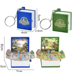 3D Dinosaurier Mini Schlüsselanhänger Spielzeug