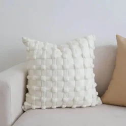 3D Dot Bubble Kissenbezug - Luxus Grau Schwarz Weiß Dekor