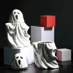 3D Gruselige Geistertasse - Keramik Halloween Kaffeetasse