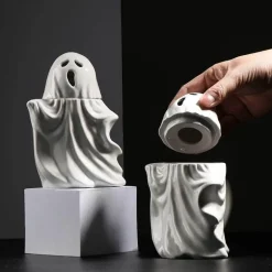 3D Gruselige Geistertasse - Keramik Halloween Kaffeetasse