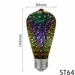 3D LED Night Light - Colorful Decorative Lamp