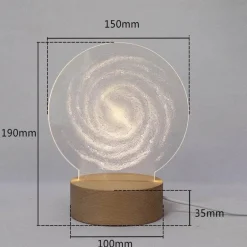 3D Moon Lamp - LED Night Light for Atmosphere