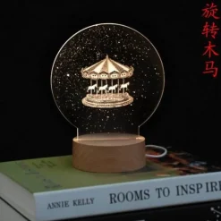 3D Moon Lamp - LED Night Light for Atmosphere