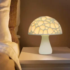 3D Printed Mushroom Lamp - Modern Elegant Home Decor