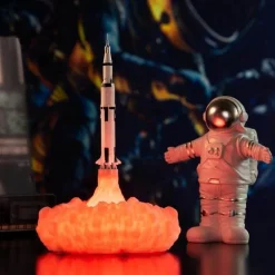 3D Printed Space Shuttle Night Lamp - Starry Sky Decor