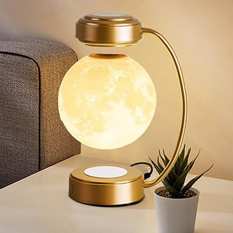 3D Schwebende Mondlampe - Magnetisch schwebendes Nachtlicht