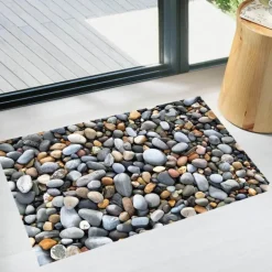 3D Stone Floor Stickers - Decorative Bathroom Decals