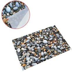 3D Stone Floor Stickers - Decorative Bathroom Decals