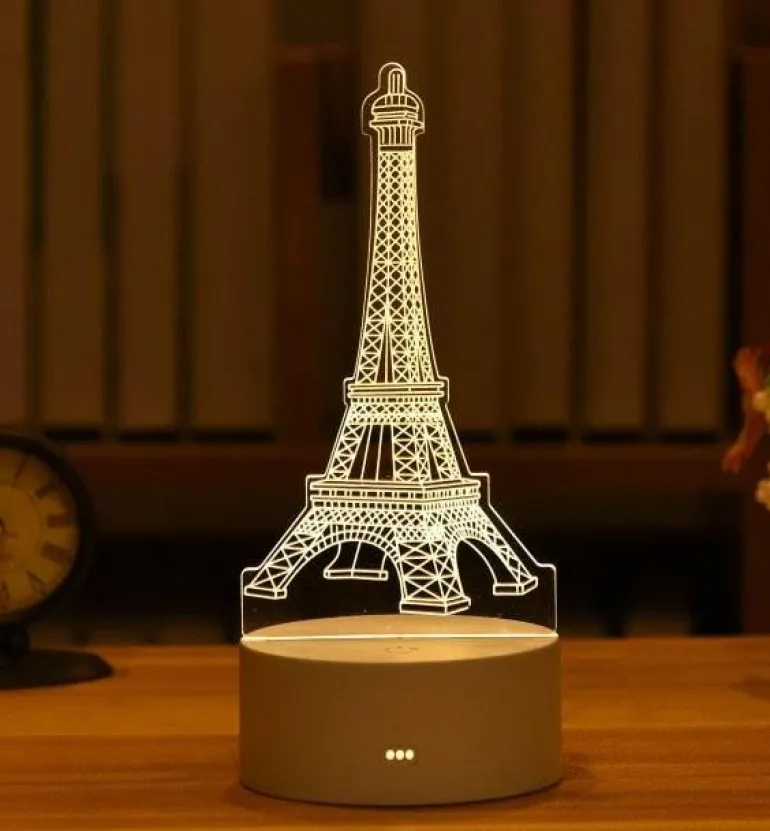 3D Tier LED Nachtlampe - Kreatives Nachttischlicht