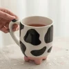 Daisy Keramiktasse - Blumenkaffeetasse