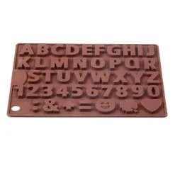 3D-Alphabet-Silikonform – DIY-Schokoladenbonbonformen