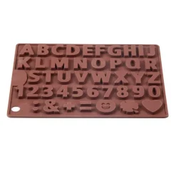 3D-Alphabet-Silikonform – DIY-Schokoladenbonbonformen