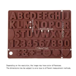 3D-Alphabet-Silikonform – DIY-Schokoladenbonbonformen