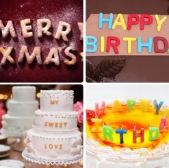 3D-Alphabet-Silikonform – DIY-Schokoladenbonbonformen