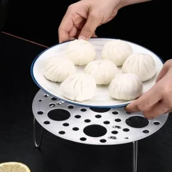 Dampfgarer-Gestell aus Edelstahl – Fritteusen-Kochzubehör