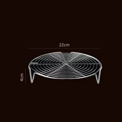 Dampfgarer-Gestell aus Edelstahl – vielseitiges Küchenzubehör für die Zubereitung gesunder Mahlzeiten