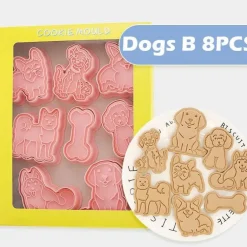 3D-Ausstechformen-Set mit Hundemotiv – DIY-Keksformen, Dekorationswerkzeuge