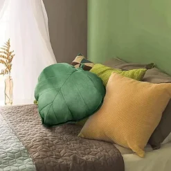 3D-Blatt-Plüschkissen – weiches Wurfkissen für Zuhause und Auto