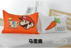 3D-Cartoon-Kissenbezüge – Lustige dekorative Bezüge aus Baumwolle