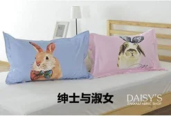 3D-Cartoon-Kissenbezüge – Lustige dekorative Bezüge aus Baumwolle