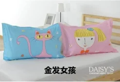 3D-Cartoon-Kissenbezüge – Lustige dekorative Bezüge aus Baumwolle