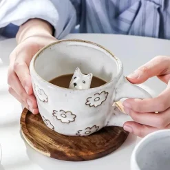 3D-Cartoon-Tier-Kaffeetassen – Einzigartige handgemachte Geschenkideen