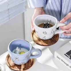 3D-Cartoon-Tier-Kaffeetassen – Einzigartige handgemachte Geschenkideen