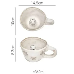 3D-Cartoon-Tier-Kaffeetassen – Einzigartige handgemachte Geschenkideen