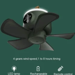 Deckenventilator-Luftkühler mit Fernbedienung - Einstellbarer intelligenter Ventilator