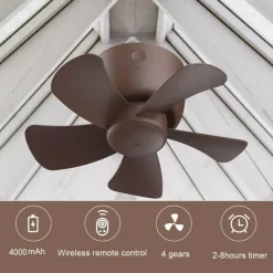 Deckenventilator-Luftkühler mit Fernbedienung - Einstellbarer intelligenter Ventilator