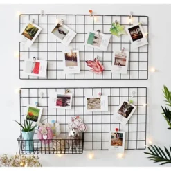 Decorative Iron Wall Organizer - Home Storage Grid