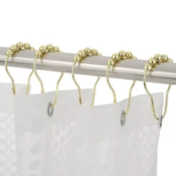 Decorative Shower Curtain Hooks - Premium Bathroom Accessories
