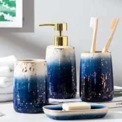 Deep Blue Bathroom Accessories - Stylish Décor Essentials
