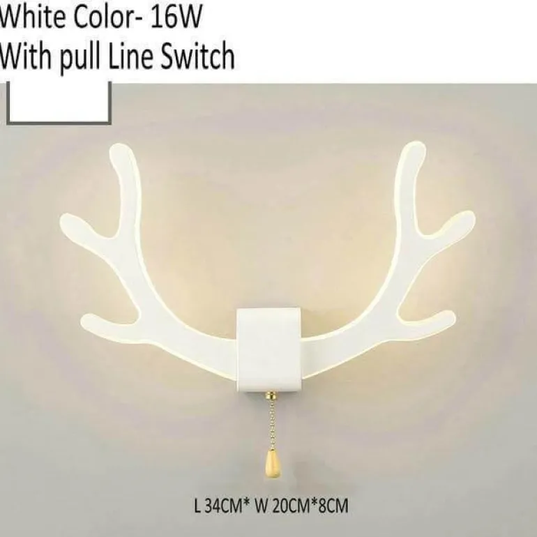 Deer Antler Wall Lamp with Motion Sensor - Creative Home Decor Lighting