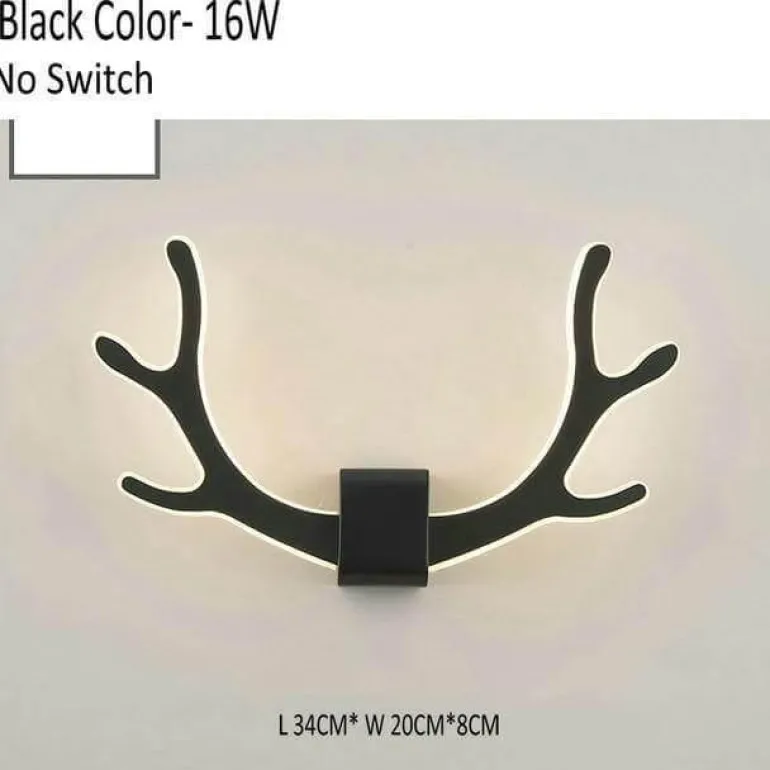 Deer Antler Wall Lamp with Motion Sensor - Creative Home Decor Lighting