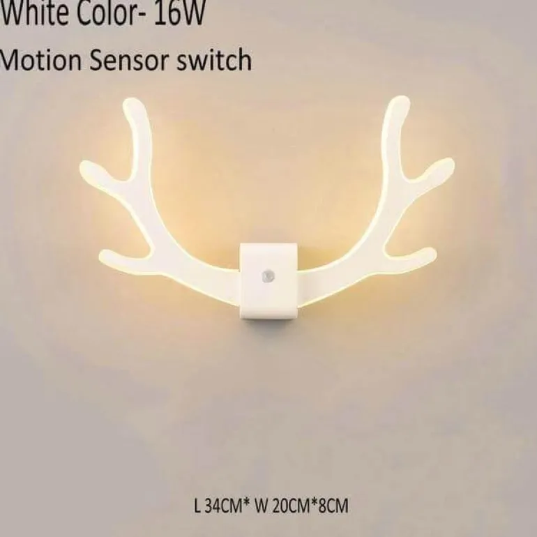 Deer Antler Wall Lamp with Motion Sensor - Creative Home Decor Lighting