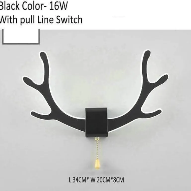 Deer Antler Wall Lamp with Motion Sensor - Creative Home Decor Lighting