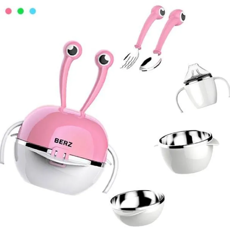 Deer Baby-Essset – 5-in-1-Geschirr-Essentials für Kleinkinder