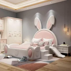 Designer-Kinderbett – Gemütliches Kaninchen-Thema