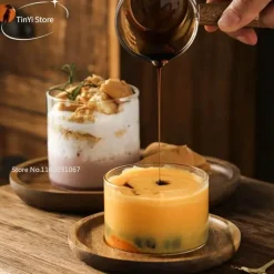 Dessertbecher aus Hochtemperaturglas – Elegantes Cocktailglas für Hochzeitsfeiern