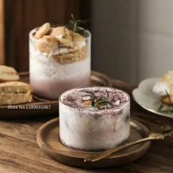 Dessertbecher aus Hochtemperaturglas – Elegantes Cocktailglas für Hochzeitsfeiern