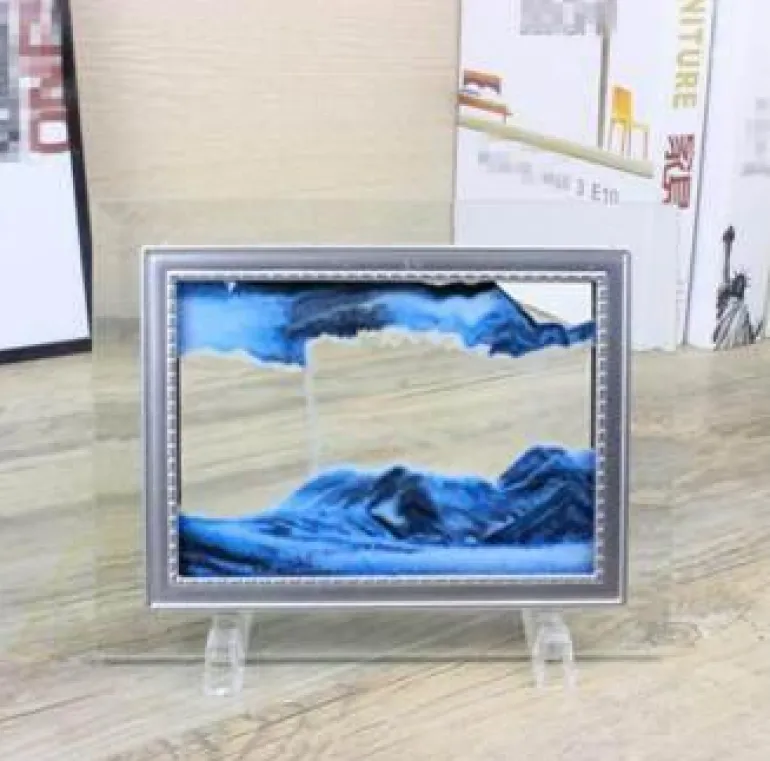 3D-Fließsand-Malrahmen – Dekoratives Kunstdisplay