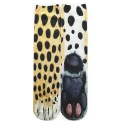 3D-gedruckte Katzenpfotensocken - Unisex-Tiersocken