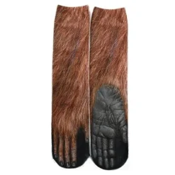 3D-gedruckte Katzenpfotensocken - Unisex-Tiersocken