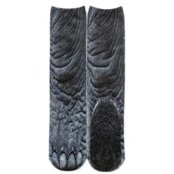 3D-gedruckte Katzenpfotensocken - Unisex-Tiersocken
