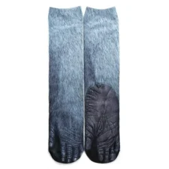 3D-gedruckte Katzenpfotensocken - Unisex-Tiersocken