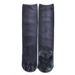 3D-gedruckte Katzenpfotensocken - Unisex-Tiersocken