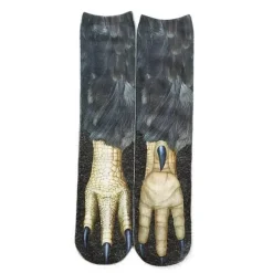 3D-gedruckte Katzenpfotensocken - Unisex-Tiersocken