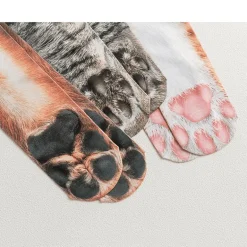 3D-gedruckte Katzenpfotensocken - Unisex-Tiersocken